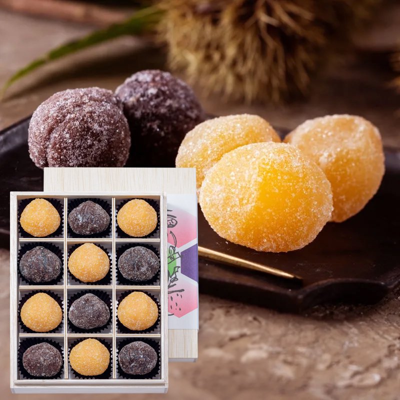 Ginza Suzuya Chestnut Kanro-ni Assortment - 12 Pieces