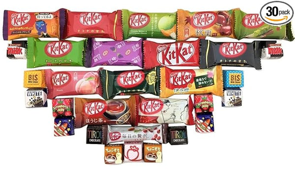 Kit Kat Box Mini Set of 10 Different Flavors Total of 30 Pieces