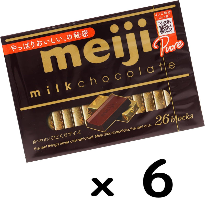 Meiji Milk Chocolate Box (120 g x 6 Packs)